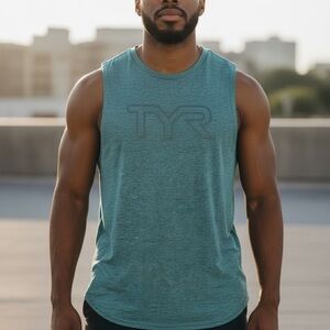 TYR Men's Teal Tank Top
